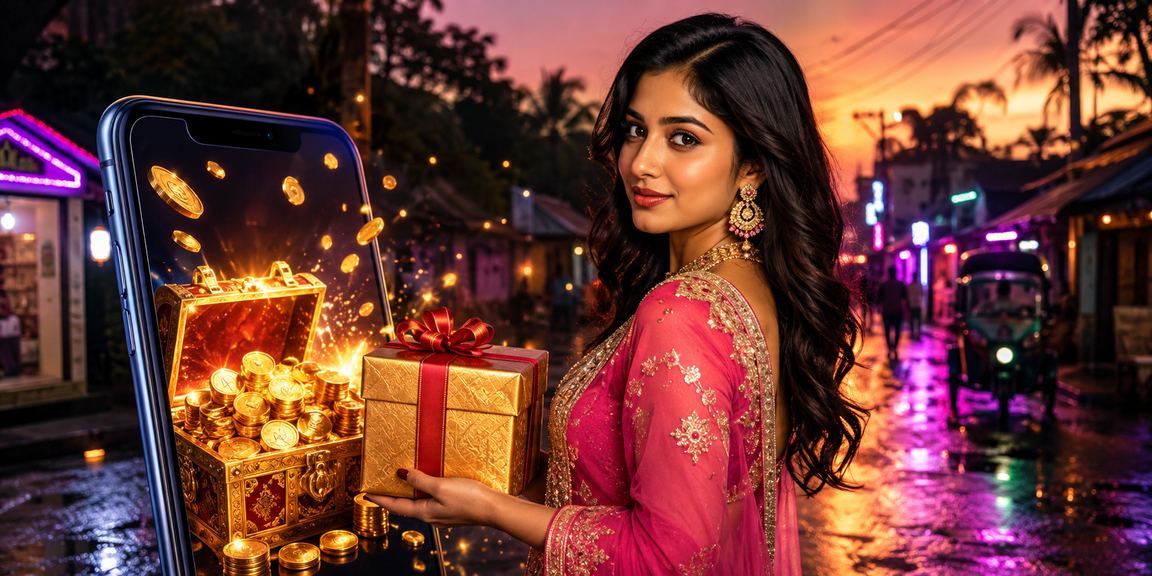 কুমিল্লায় নিওন আলোয় ক্যাসিনো অ্যাপ ব্যবহার করছেন ব্যবহারকারী